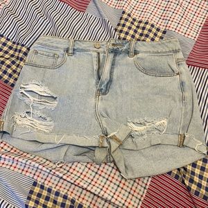 Pacsun denim mom shorts